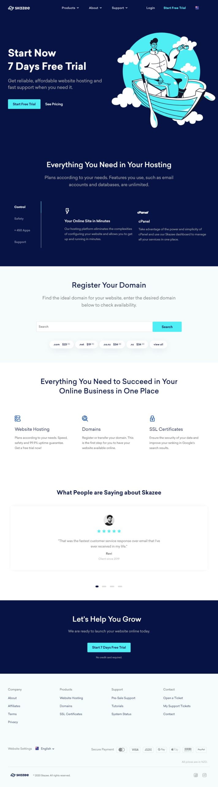 Website screenshot preview